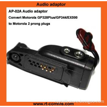 Audio Adaptor for Motorola Gp344/Ex500/Gp328plus/Ex600/Gl2000 Convert to Motorola 2 Pin Plugs (AP-02A)